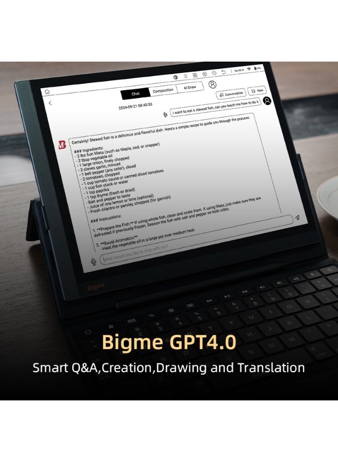 Bigme B1051C 10.3'' color eink tablet ebook reader 6+128GB with cover and Android 14OS and adjustable front light - Image 3